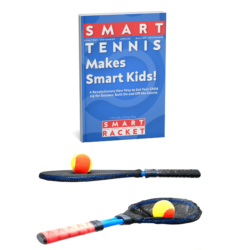 parent tennis boook on how to introduce kids to tennis using the smart racket and the smart tennis approach.